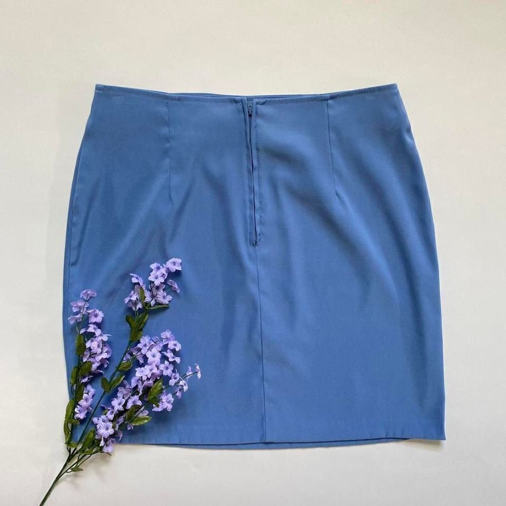 Vintage blue pencil mini skirt - Picture 2 of 7